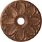 Ekena Millwork Milan Ceiling Medallion (Fits Canopies up to 4 5/8"), 24 1/2"OD x 3 1/2"ID x 1"P, Polished Copper CM24MIPOS - alternate 1